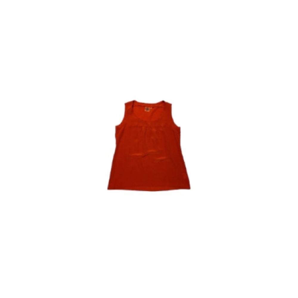 Tory Burch Orange Silk Sleeveless Top - Women’s Size 12